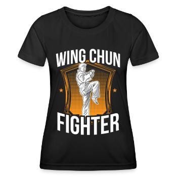 Wing Chun Fighter Entraîneur Arts Martiaux Arts Martiaux Arts Martiaux - T-shirt sport Femme - noir - Devant - AI Model Female 172 light (172cm)