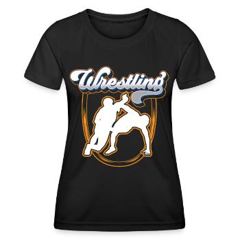 Lutte Lutte Lutte Lutteur - T-shirt sport Femme - noir - Devant - AI Model Female 172 light (172cm)