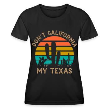 California Texas Pride Texan Dictons Texan - T-shirt sport Femme - noir - Devant - AI Model Female 172 light (172cm)