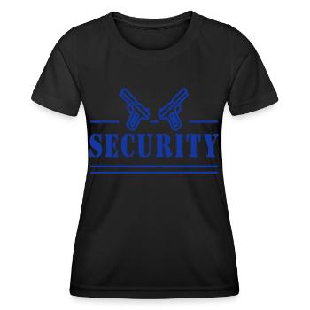 Security Bouncer Security Security Guard - Women's Functional T-Shirt - black - Front - AI Model Female 172 light (172cm)