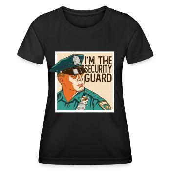 Je suis le videur de sécurité - T-shirt sport Femme - noir - Devant - AI Model Female 172 light (172cm)