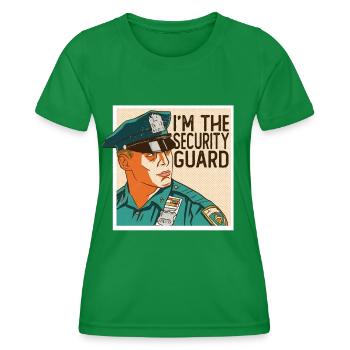 Je suis le videur de sécurité - T-shirt sport Femme - vert - Devant - AI Model Female 172 dark (172cm)