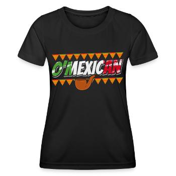 O’Mexicain Irlandais Mexique Irlande Irlandais - T-shirt sport Femme - noir - Devant - AI Model Female 172 light (172cm)