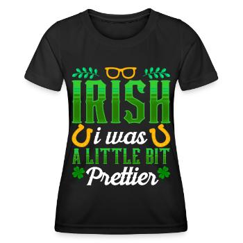 St Patricks Tag Irisch Ire Gälisch Irland - Frauen Funktions-T-Shirt - Schwarz - Vorne - AI Model Female 172 light (172cm)