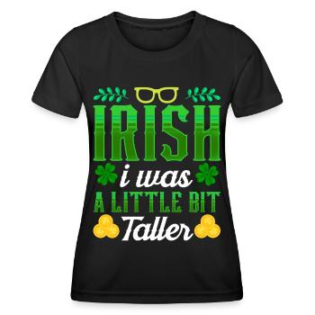 St Patricks Tag Irisch Ire Irland Gälisch - Frauen Funktions-T-Shirt - Schwarz - Vorne - AI Model Female 172 light (172cm)