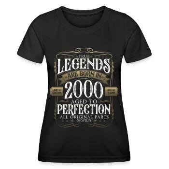 Legend 2000 22nd Birthday Gift Men Funny - Women's Functional T-Shirt - black - Front - AI Model Female 172 light (172cm)