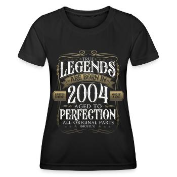Legend 2004 18th Birthday Gift Men Funny - Women's Functional T-Shirt - black - Front - AI Model Female 172 light (172cm)