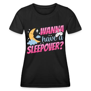 Envie d’une nuitée ? Nuit Party Sweet - T-shirt sport Femme - noir - Devant - AI Model Female 172 light (172cm)