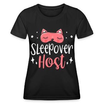 Hôtes nuitée Nuitée Nuitée - T-shirt sport Femme - noir - Devant - AI Model Female 172 light (172cm)