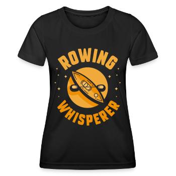 Rameurs Chuchoteurs Avirons Rameurs Rameurs - T-shirt sport Femme - noir - Devant - AI Model Female 172 light (172cm)