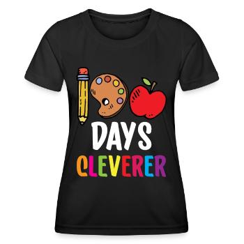 100 Days Clever Sweet Team Dictons drôles - T-shirt sport Femme - noir - Devant - AI Model Female 172 light (172cm)