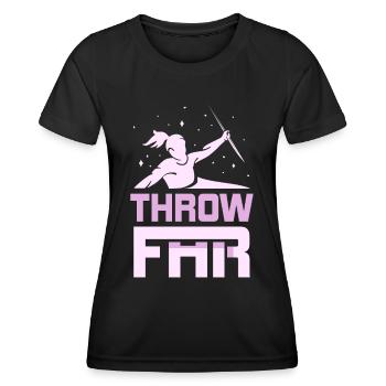 Werf Weit Lancer de javelot Lancer de javelot Lancer de javelot Lancer de javelot - T-shirt sport Femme - noir - Devant - AI Model Female 172 light (172cm)