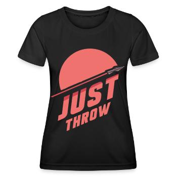 Il suffit de lancer le javelot lancer du javelot lancer du javelot lancer du javelot - T-shirt sport Femme - noir - Devant - AI Model Female 172 light (172cm)