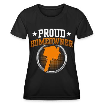 Fier propriétaire propriétaire - T-shirt sport Femme - noir - Devant - AI Model Female 172 light (172cm)