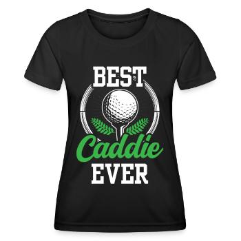 Best Caddie Ever Golfer Golf golf - Women's Functional T-Shirt - black - Front - AI Model Female 172 light (172cm)