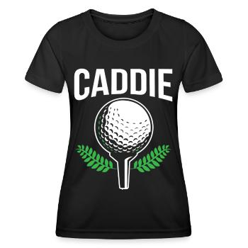 Caddie Golfing Profession Golfeur Golfeur - T-shirt sport Femme - noir - Devant - AI Model Female 172 light (172cm)