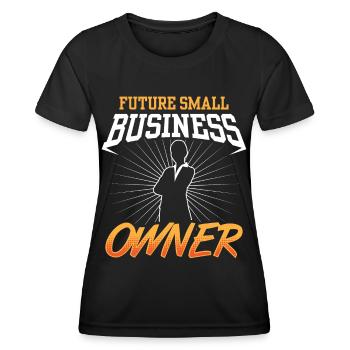 Zukünftiger Inhaber Eines Kleinunternehmens CEO - Frauen Funktions-T-Shirt - Schwarz - Vorne - AI Model Female 172 light (172cm)