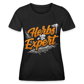 Herb Expert Herb Herb Garden - T-shirt sport Femme - noir - Devant - AI Model Female 172 light (172cm)