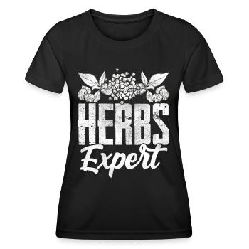 Herb Expert Herb Herb Garden - T-shirt sport Femme - noir - Devant - AI Model Female 172 light (172cm)