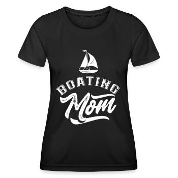 Boating Mother Boating Boat Boat Boat Yacht - Women's Functional T-Shirt - black - Front - AI Model Female 172 light (172cm)