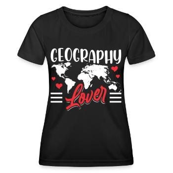 Geography Lover Geography Student Geography Student - Women's Functional T-Shirt - black - Front - AI Model Female 172 light (172cm)