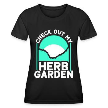 Découvrez mes herbes de jardin d’herbes aromatiques - T-shirt sport Femme - noir - Devant - AI Model Female 172 light (172cm)