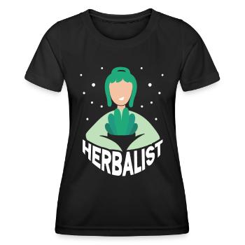 Herboriste Herb Herb Herb Herb Garden - T-shirt sport Femme - noir - Devant - AI Model Female 172 light (172cm)