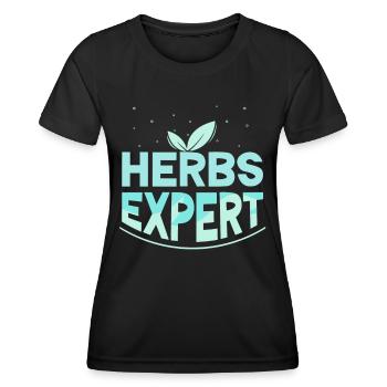 Herb Expert Herb Herb Garden - T-shirt sport Femme - noir - Devant - AI Model Female 172 light (172cm)