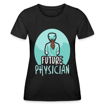 Futur Médecin Profession Médecin Médecine Médicale - T-shirt sport Femme - noir - Devant - AI Model Female 172 light (172cm)