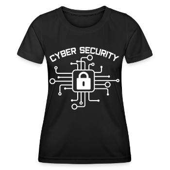 Cyber Sicherheit Cybersecurity IT Sicherheit Hack - Frauen Funktions-T-Shirt - Schwarz - Vorne - AI Model Female 172 light (172cm)