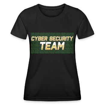 Équipe de cybersécurité Hacker Hack Cybersécurité - T-shirt sport Femme - noir - Devant - AI Model Female 172 light (172cm)