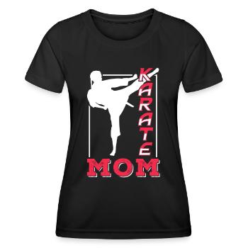 Karate Mother Martial Arts Martial Arts Fighter - Women's Functional T-Shirt - black - Front - AI Model Female 172 light (172cm)