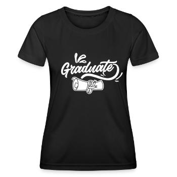 Graduate Graduate AwardEd School Graduate - Women's Functional T-Shirt - black - Front - AI Model Female 172 light (172cm)