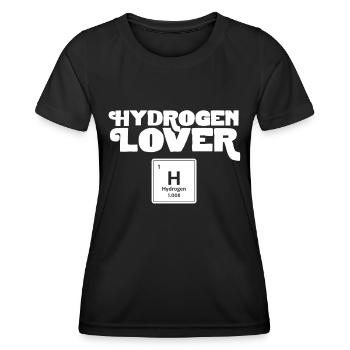 Hydrogen Lovers Energy Hydrogen Element - Women's Functional T-Shirt - black - Front - AI Model Female 172 light (172cm)