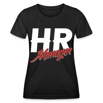 Hr Manager Human Resources Personaler Personal - Frauen Funktions-T-Shirt - Schwarz - Vorne - AI Model Female 172 light (172cm)