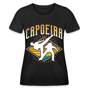 Capoeira Training Brasilianisch Kampfsport Hobby - Frauen Funktions-T-Shirt - Schwarz - Vorne - AI Model Female 172 light (172cm)
