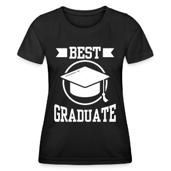 Prix du meilleur diplômé diplômé - T-shirt sport Femme - noir - Devant - AI Model Female 172 light (172cm)