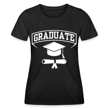 Graduate Graduation Party Graduate Graduate - Women's Functional T-Shirt - black - Front - AI Model Female 172 light (172cm)