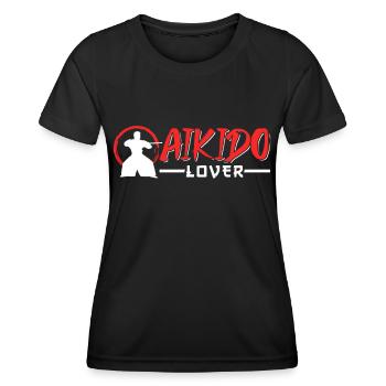 Aikido Lover Martial Arts Martial Arts Fighter - Women's Functional T-Shirt - black - Front - AI Model Female 172 light (172cm)