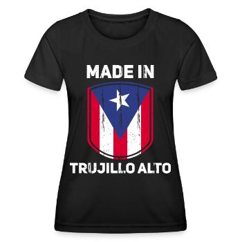 Porto Rico - T-shirt sport Femme - noir - Devant - AI Model Female 172 light (172cm)