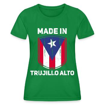 Puerto Rico - Frauen Funktions-T-Shirt - Kelly Green - Vorne - AI Model Female 172 dark (172cm)