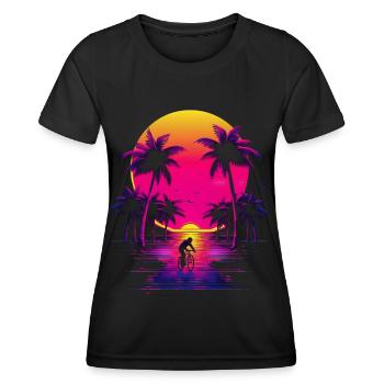 Cycling - Women's Functional T-Shirt - black - Front - AI Model Female 172 light (172cm)