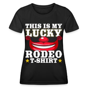 Cowboy - Frauen Funktions-T-Shirt - Schwarz - Vorne - AI Model Female 172 light (172cm)