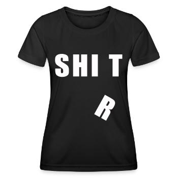 Idée de cadeau t-shirt shit shit t-shirt - T-shirt sport Femme - noir - Devant - AI Model Female 172 light (172cm)