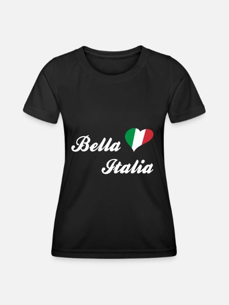 Bella Italia Italienisches Lebensgefühl - Frauen Funktions-T-Shirt - Schwarz