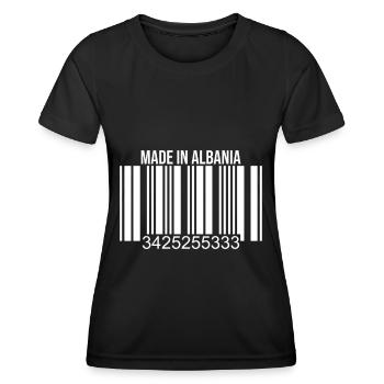Funny Albania saying, Albanian gift - Women's Functional T-Shirt - black - Front - AI Model Female 172 light (172cm)