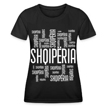 Albania saying Funny Albanian gift - Women's Functional T-Shirt - black - Front - AI Model Female 172 light (172cm)