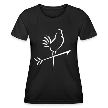 Conception du robinet météo - T-shirt sport Femme - noir - Devant - AI Model Female 172 light (172cm)
