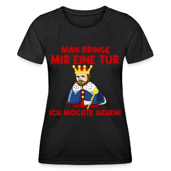 Man bringe mir eine Tür - Frauen Funktions-T-Shirt - Schwarz - Vorne - AI Model Female 172 light (172cm)