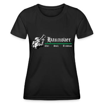 Hannover Ehre Stolz Tradition - Frauen Funktions-T-Shirt - Schwarz - Vorne - AI Model Female 172 light (172cm)